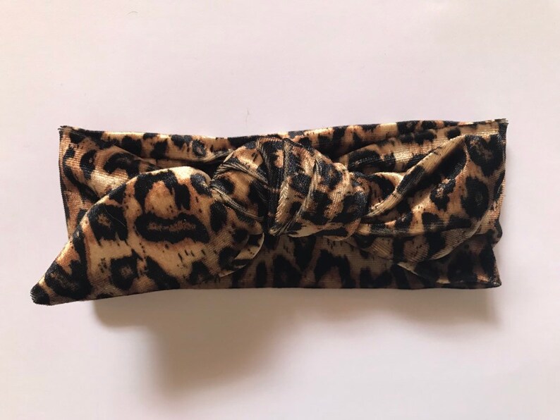 Baby bow Baby turban| Headband in leopard Topknot headband Baby headband