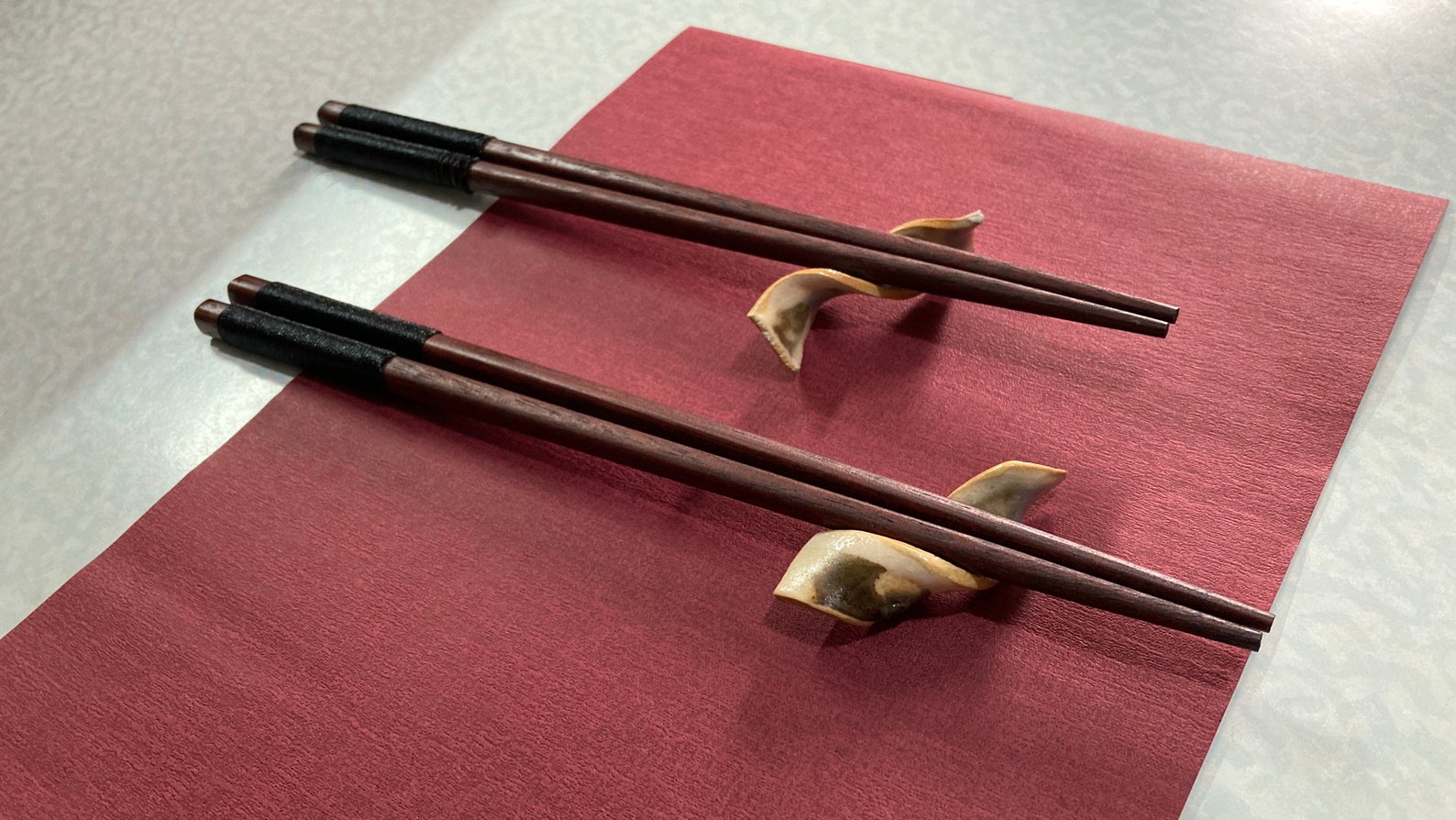 A pair of Twisted chopsticks stand handmade chopsticks stand Etsy