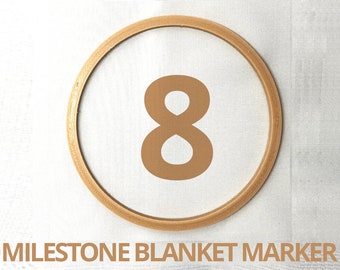 Milestone Blanket Marker | Hoopla Ring | Blanket Marker | Growth Tracker | 120mm | baby photo props | milestone marker ring