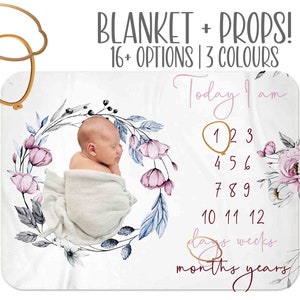 Mädchen monatlich Meilenstein Decke, Neugeborenen Geschenkkorb, Neugeborenen Decke, Baby Meilenstein Decke, Regenbogen Babydecke, monatlich Meilenstein Decke