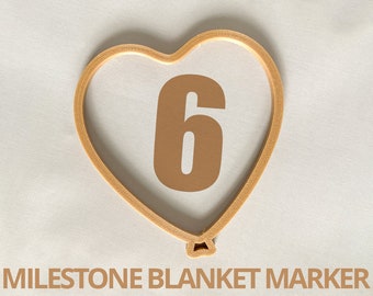 Milestone Marker | Milestone Blanket Marker | Hoopla Ring | Blanket Marker | Growth Tracker | baby photo props | baby photo prop| Heart