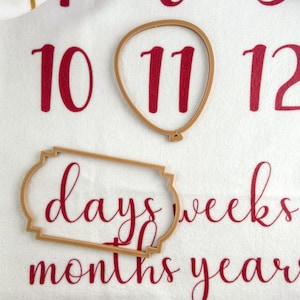 Milestone Blanket Marker |Milestone Marker | Hoopla Ring | Blanket Marker | Growth Tracker | 120mm | baby photo props | baby photo prop