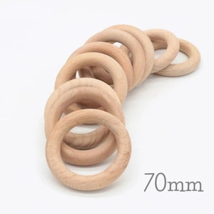 Milestone Marker | Milestone Blanket Marker | Wooden Ring | Hoopla Ring | Blanket Marker | Growth Tracker |Wooden Ring |Round Wood Ring 70mm