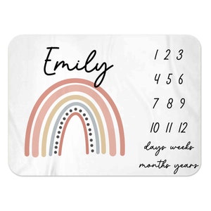 Baby Girl, Milestone Blanket, Personalized Blanket, Baby Blanket, Monthly Milestone, Custom Baby Blanket, Baby Name blanket, Growth Blanket
