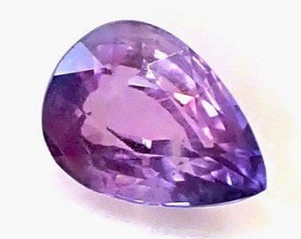 Certificado de zafiro morado natural - 1,03 ct