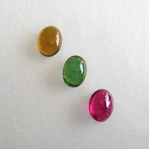 Natural Multi Color Tourmaline Set - 6.20 ct