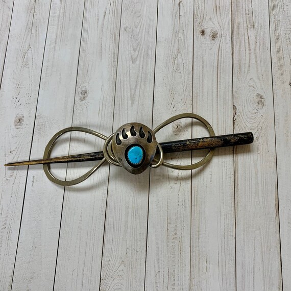 Vintage Repurposed Sterling Silver Bear Claw Hair