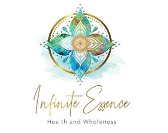 Pre-made  Wellness logo , yoga logo, geometric logo, spiritual logo, holistic logo, meditation logo, Mandala logo,  custom logo designs