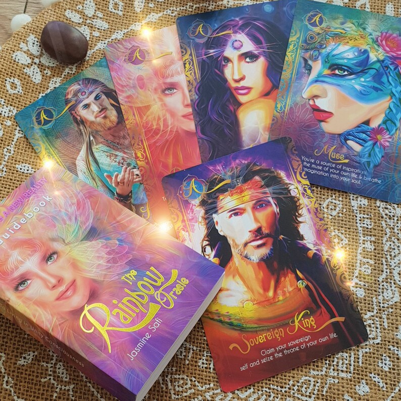 The Rainbow Oracle 62 Card Deck and Guidebook High Etsy