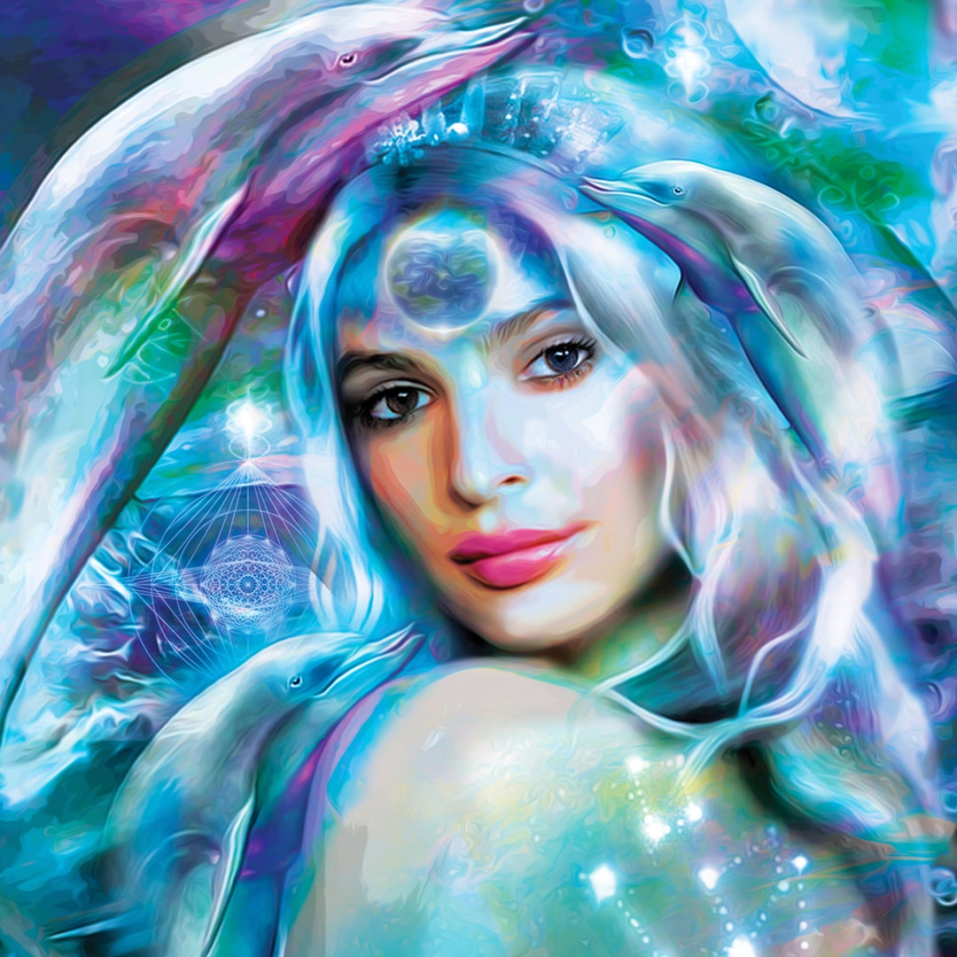Lemurian Art Print Artwork From The Rainbow Oracle Deck Naked Woman Illustration Celestial Lemurian Art Print Artwork From The Rainbow Oracle Deck Naked Woman Illustration Celestial