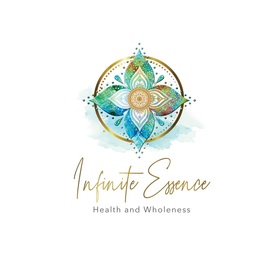 Premade Wellness Logo , Yoga Logo, Geometric Logo, Spiritual Logo