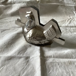 Vintage Matfer Chicken Chocolate Mold: French Easter Candy Mould (12cm)