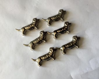 Porte-couteaux 6 Places En Inox - Motif Chien - Vintage Dans Boîte D'origine - GBR2S