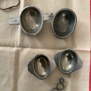 Vintage Matfer Eier Schokoladenformen: Französische Patisserie Metall Süßigkeiten Formen, 1920er Jahre