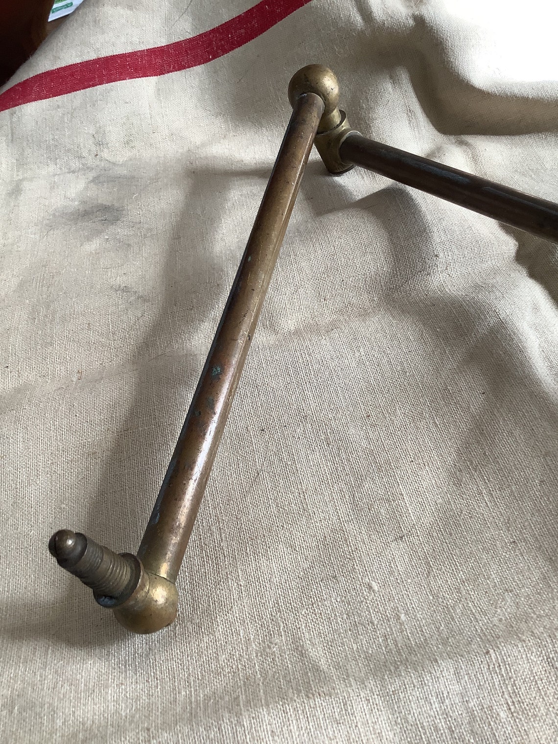 Antique Brass wall mount gas lamp armature 1900s made in Etsy