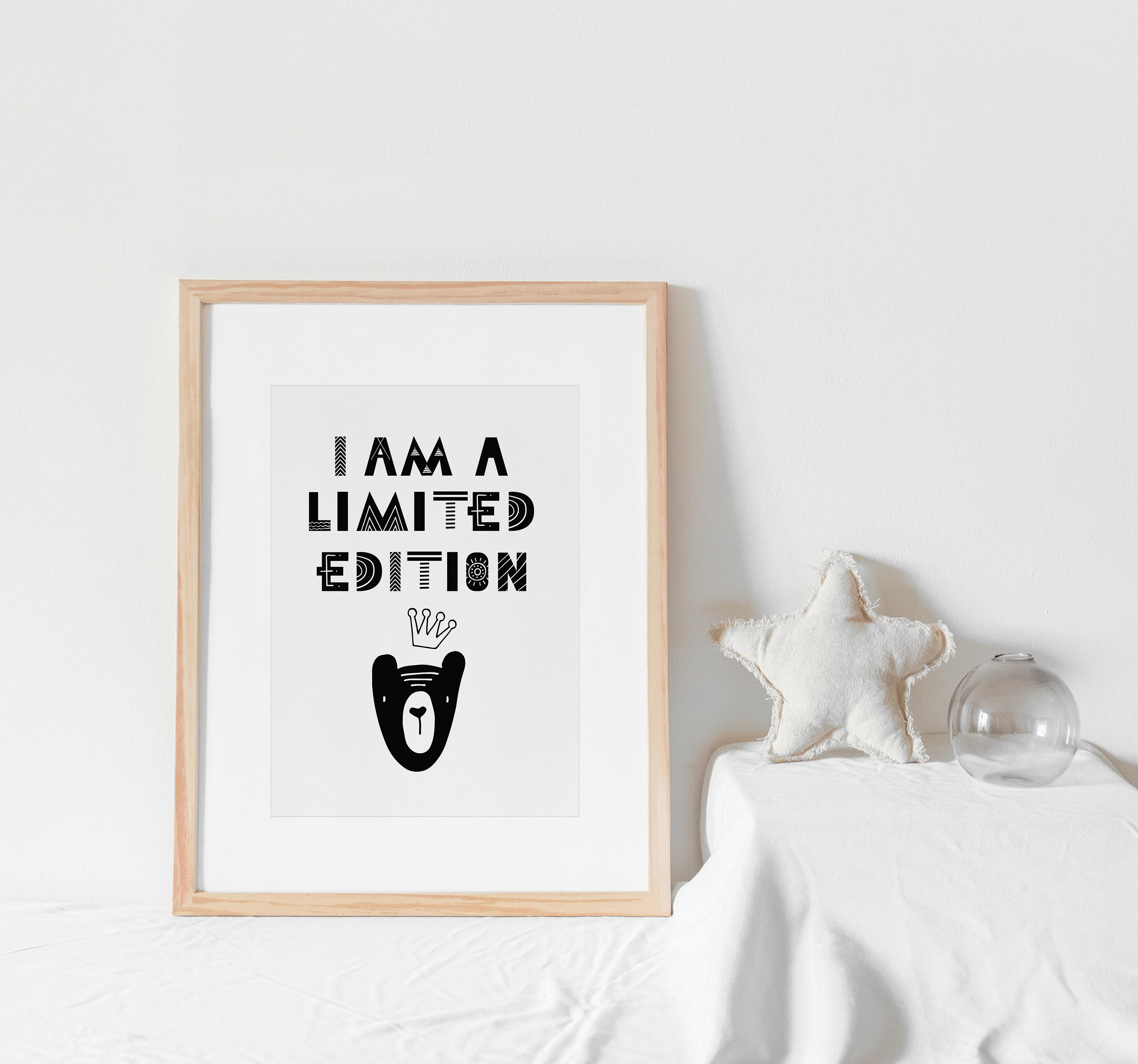 I Am Limited Edition Print Kids Print PRINTABLE Art Nursery - Etsy