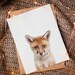 Fox Print WOODLAND Baby Animal PRINTABLE Art Nursery Wall - Etsy