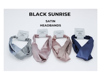 Satin Lux Cross Headband