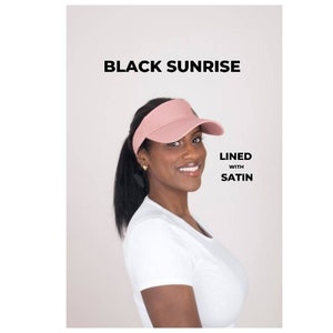 Satin lined Pink Tie-Now Visor