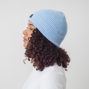 Sky Blue Satin gefüttert Hut