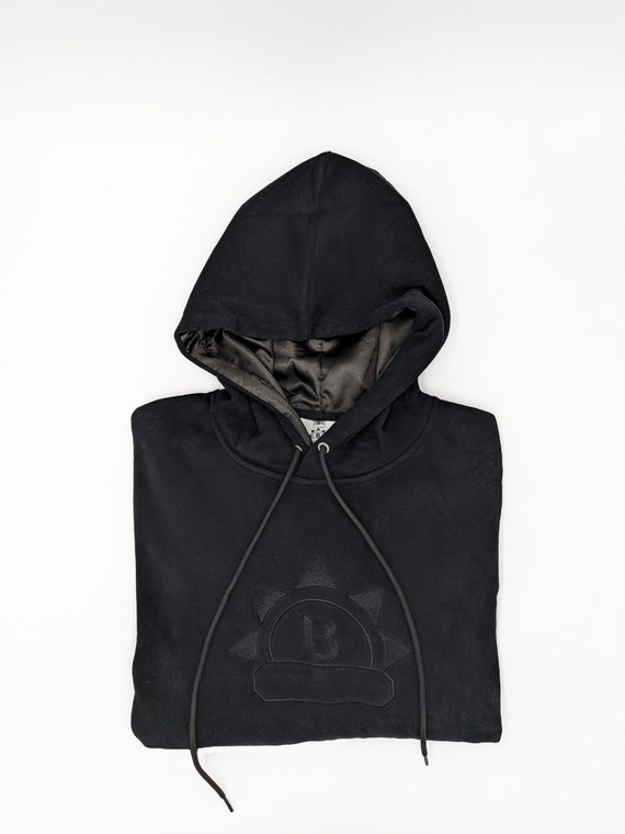 Satin Lined Hoodie Black 