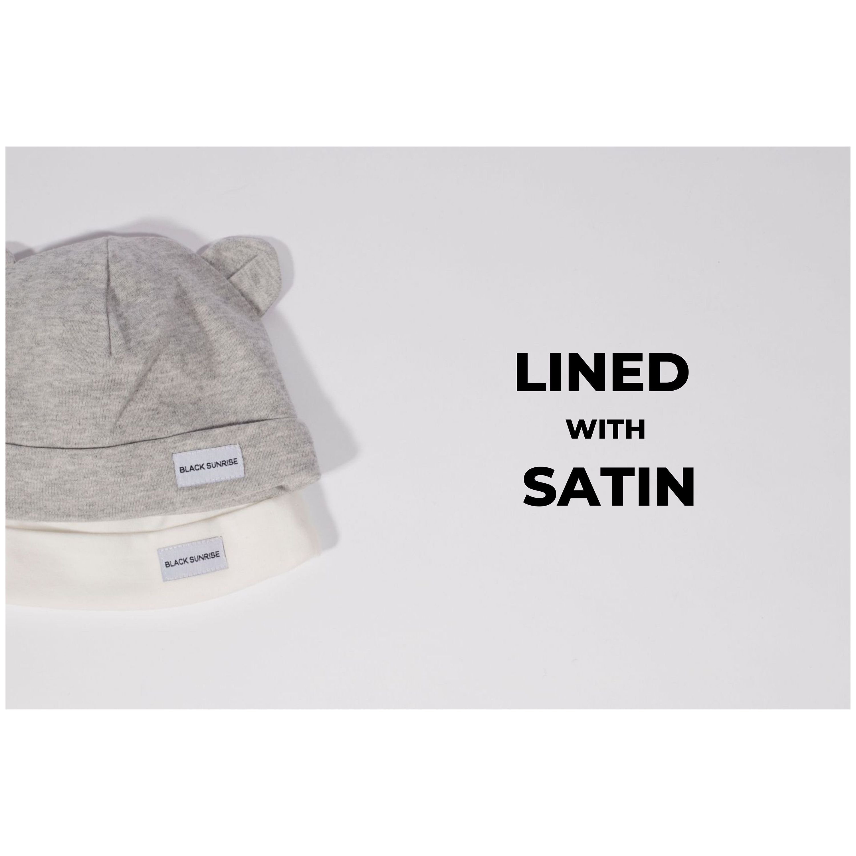 Satin Lined Baby Caps 0-4m \u0026 4-8m 
