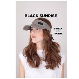 Satin lined Grey Tie-Now Visor