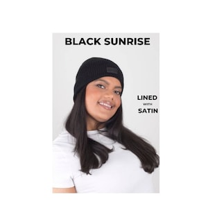 Absolute Midnight Black  Satin Lined hat