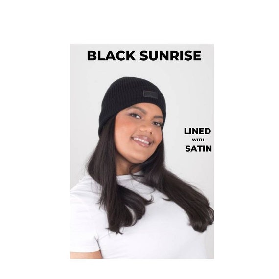 Absolute Midnight Black Satin Lined Hat 