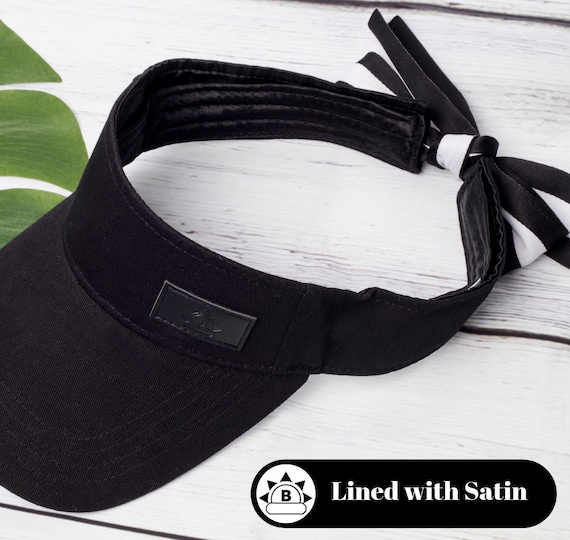 Tie-now Satin Lined Visor - Etsy Ireland