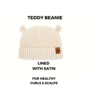 Baby&#39;s Satin Lined Teddy-Bear Hats