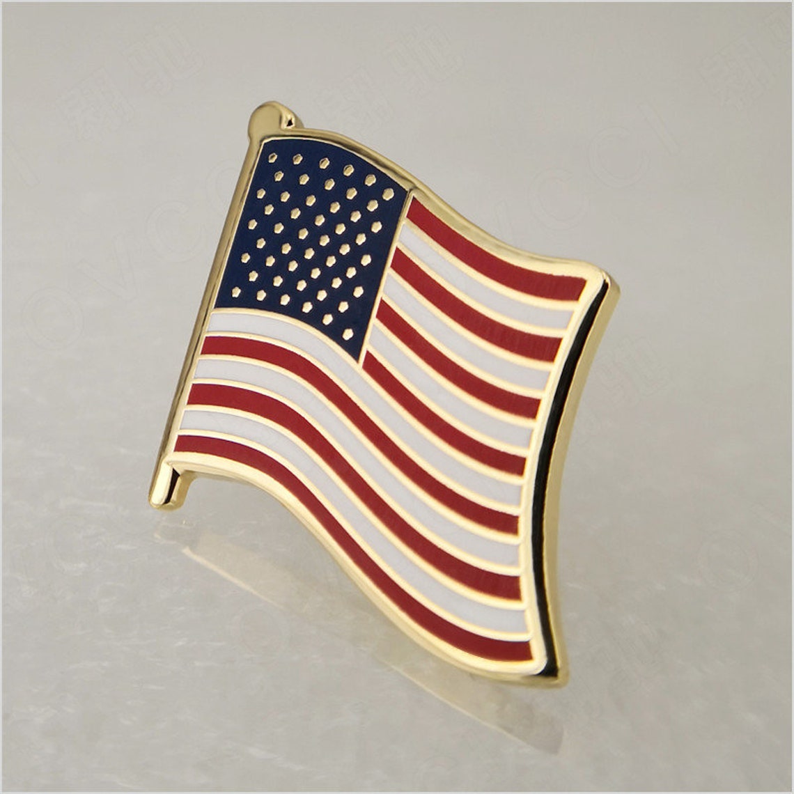 100 Custom American Flag Lapel Pins Bulk Wholesale USA Country Etsy