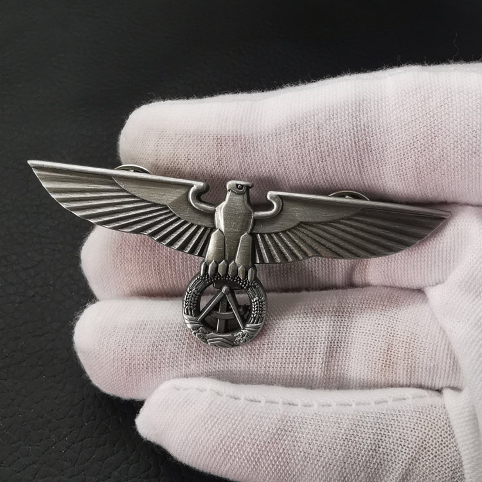 WW2 German Eagle Pin DDR Badge Military Hat Pin Brooch Etsy