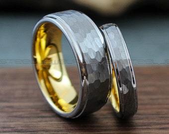 Hammered Rings, Hammered Wedding Rings, Silver Wedding Rings, Silver Wedding Bands, Couple Rings, Gold Wedding Bands, Gold Wedding Rings