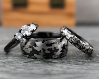 Anneaux de camouflage, Alliances camouflage, Alliances camouflage, Bagues militaires, Bagues militaires, Bijoux militaires, Bijoux camouflage, Alliances camouflage