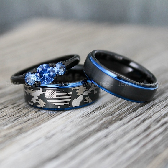 Camo Rings, Camo Wedding Rings, Camo Wedding Bands, Army Rings