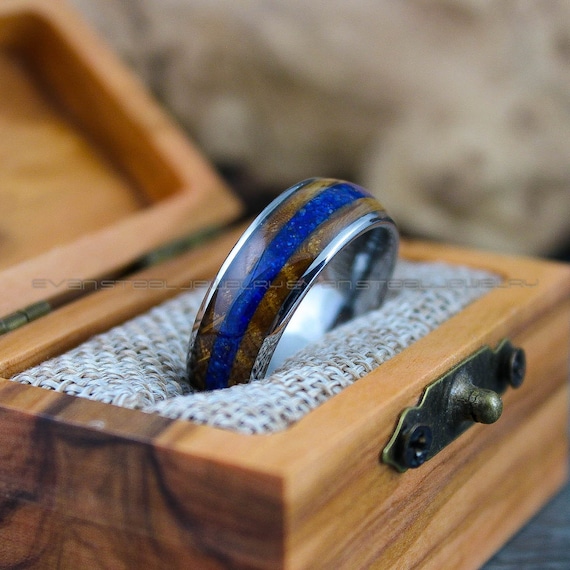 Orion Nebula Ring, Galaxy Ring, Opal Ring, Blue Opal Ring, Silver