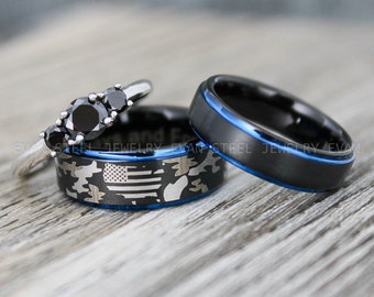 Anneaux de camouflage, Alliances camouflage, Alliances camouflage, Bagues militaires, Bagues militaires, Bijoux militaires, Bijoux camouflage, Alliances camouflage