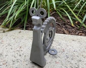 Snail wall sculpture snail on a mission snail gift gift for gardener folk art tile