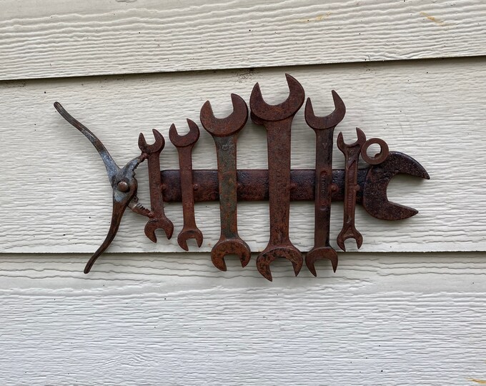 Bonefish Repurposed Metal Art Yard Art Etsy