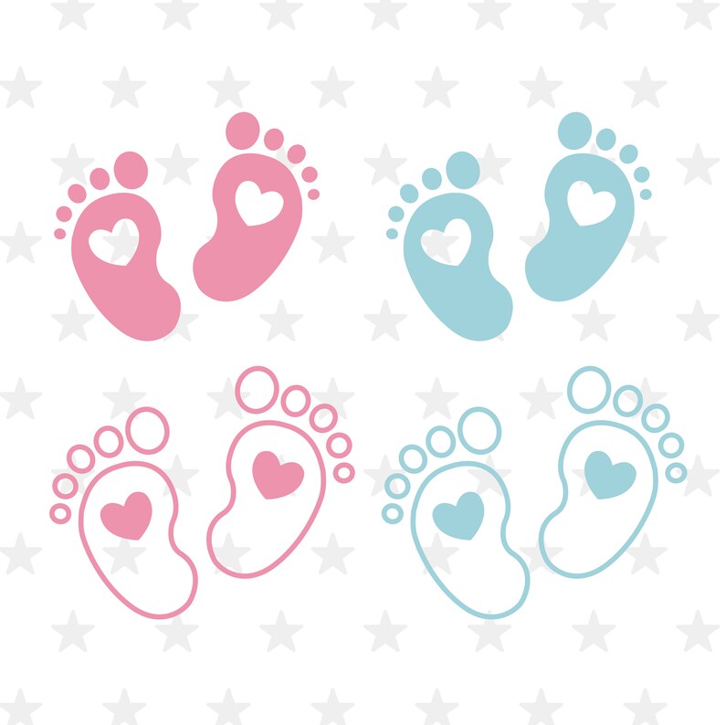Download Commercial Use I Baby feet Svg Baby Shower Svg Cricut | Etsy