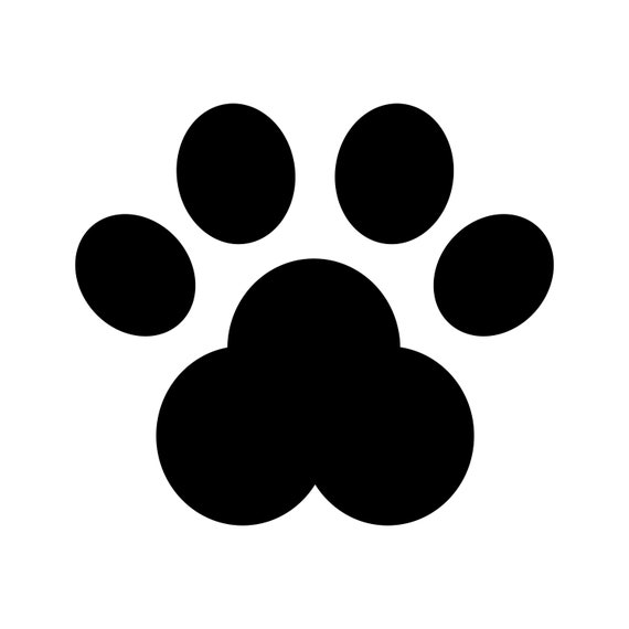 Download Commercial Use I Dog Paw Svg Powprint Svg Cricut Etsy SVG, PNG, EPS, DXF File