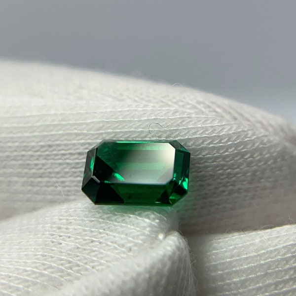 Emerald Octagon Cut Top Quality Any Size. Lab Grown Emerald Gemstones. May Birthstone.