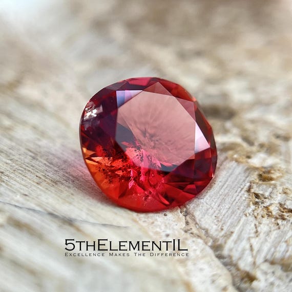Lab Grown Red Beryl Gemstone, Cushion Cut Bixbite