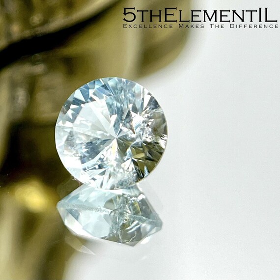 Aquamarine Round Brilliant Cut! Top Quality Hydrothermal Lab Grown Aquamarine. March Birthstone For Ring, Pendant Necklace or Earrings.