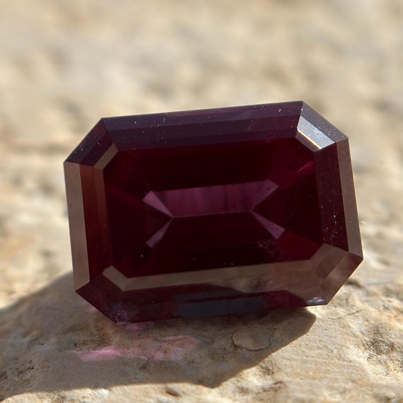 Alexandrite Octagon Step Cut. Magic Color Changing Lab Grown Gemstone.