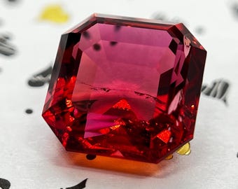Red Beryl Bixbite Ascher Cut Lab Grown Hydrothermal Gemstone For Unique Jewelry!