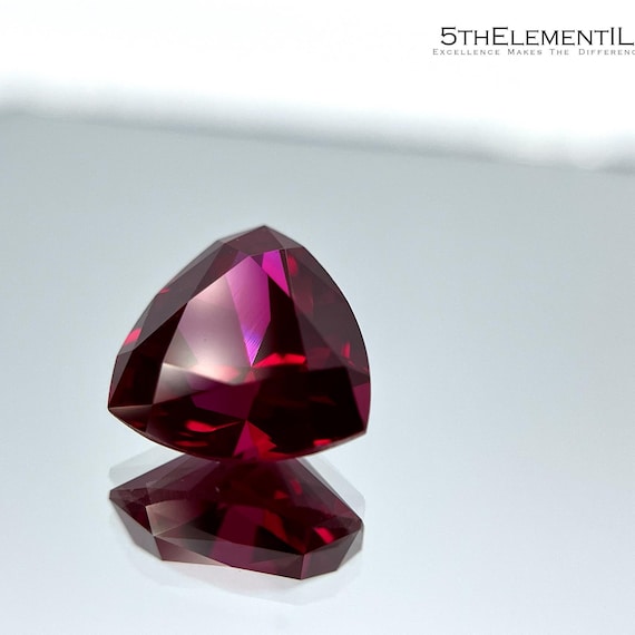Ruby Trillion Cut Lab Grown Gemstone Any Size With Certificate. Top Quality Red Ruby Gemstone For Unique Jewelry.
