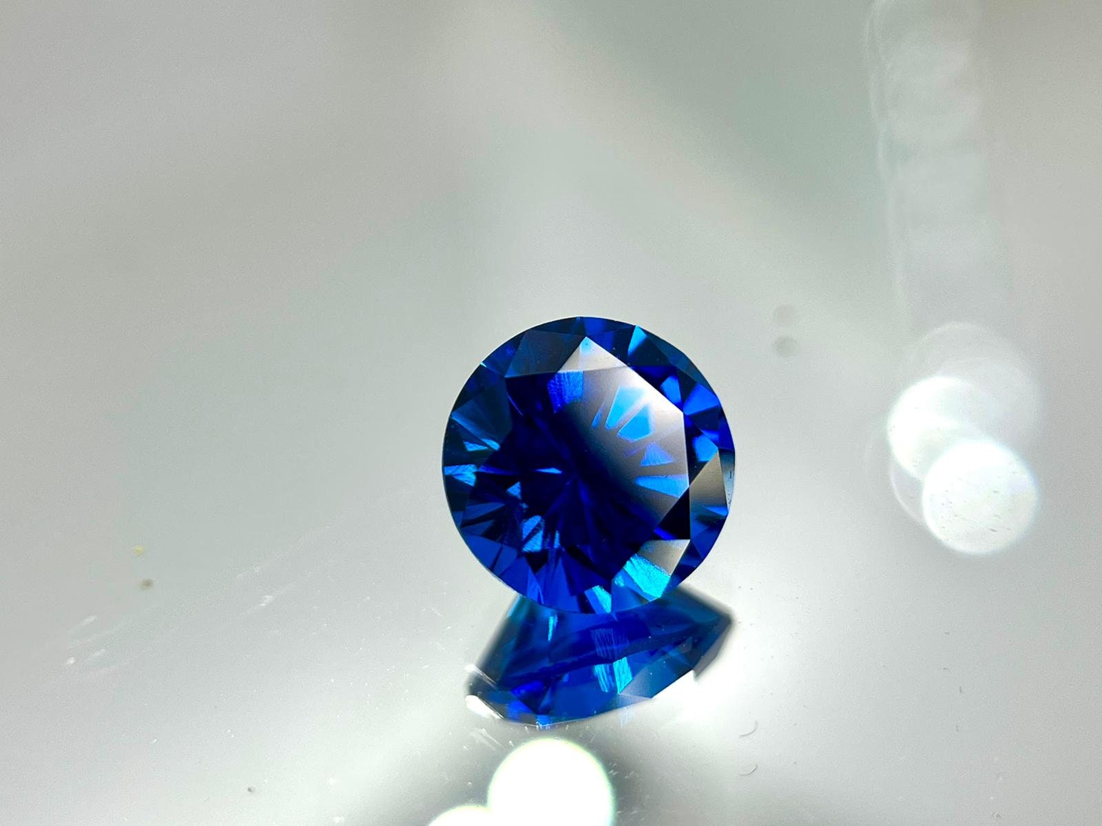 Blue Sapphire Superb Quality. Lab Created Real Sapphire - Etsy Israel