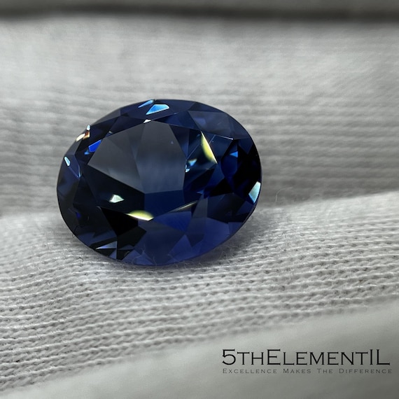 Blue Sapphire Oval Cut Any Size. Top Quality Lab Grown Sapphire Gemstone For Unique Jewelry. Personalized Jewelry Gifts For Her!